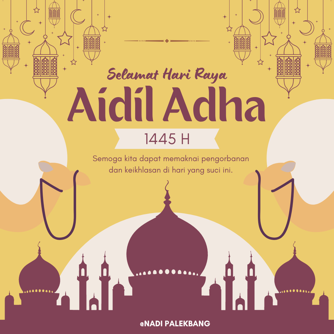 Yellow and Brown Geometric Selamat Hari Raya Idul Adha 1445 H Instagram Post.png